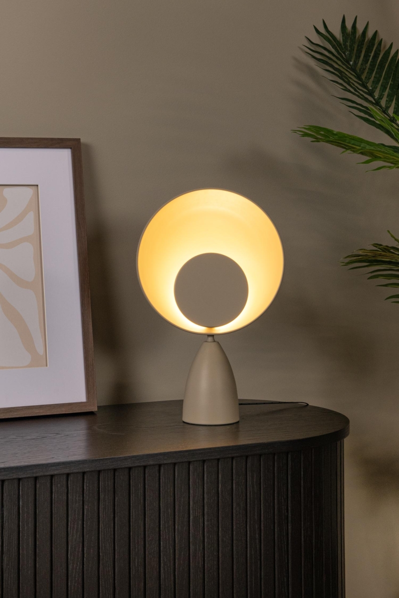 Lucide CASTAMAR - Stolná lampa - LED - 1x3W 3000K - Taupe
